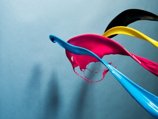 Colorful paint splash