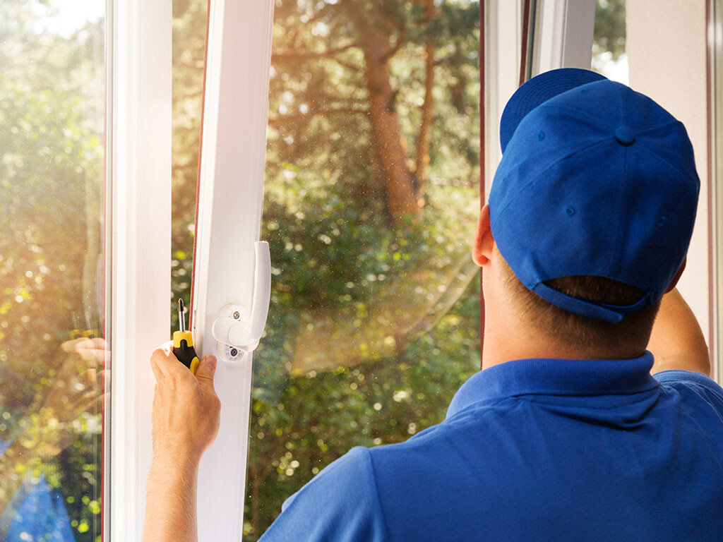 Window installation with construction tapes