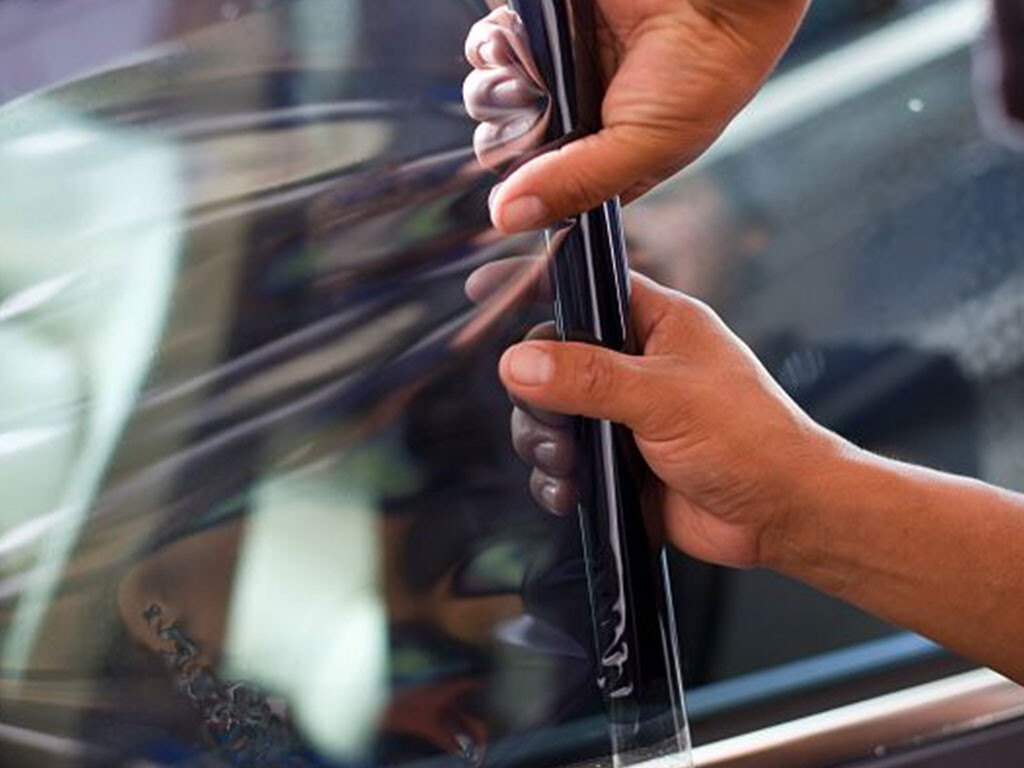 Window Protective Film being applied