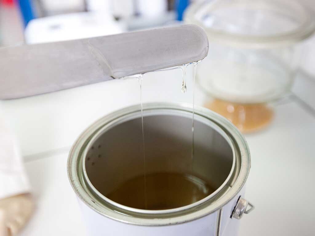 Paint can with clear coat